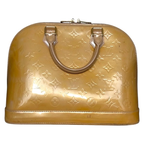 Louis Vuitton Handbags - Louis Vuitton Yellow Vernis Alma Women’s Handbag